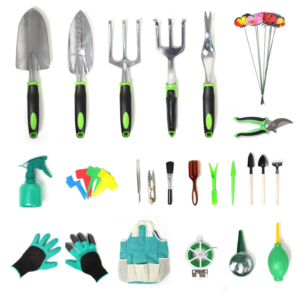 Gartenwerkzeug-Set 41-teilig mit Tasche Gartenpflege Gartengeräte