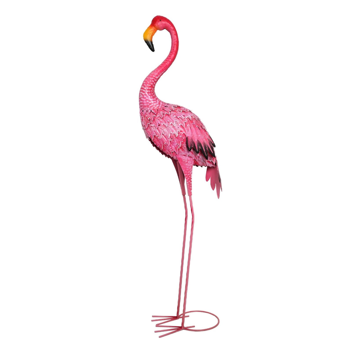 Flamingo Metall Gartendekoration Dekofigur Gartenskulptur Gartenfigur