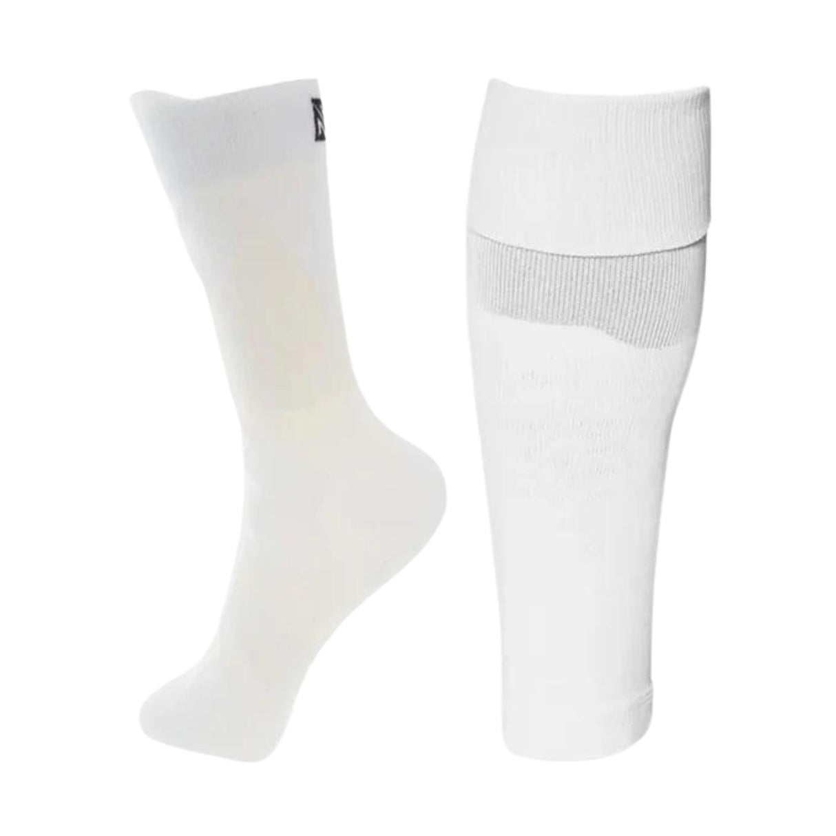 Fussballstulpen und Socken Grösse 36-41 Weiss Set Tubxx und GripSoxx