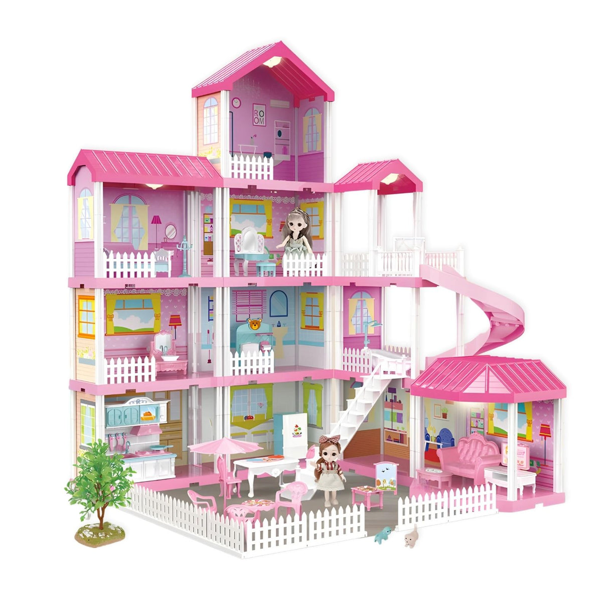 Puppen Haus Spielhaus Villa Stube Möbel Spielzeug Residenz Schloss