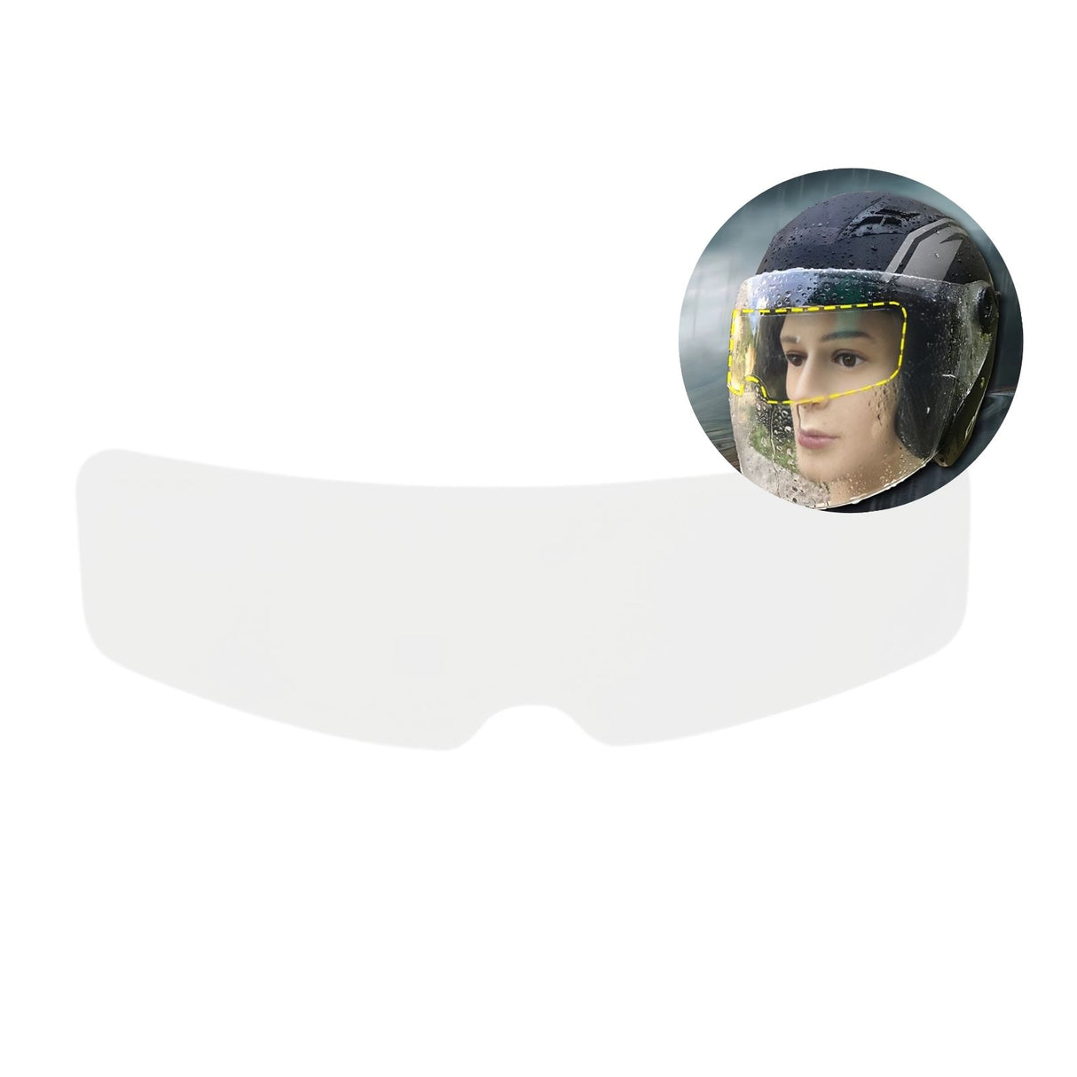 Motorrad Helm Antibeschlagfolie Antibeschlag-Film Visier Regenschutz