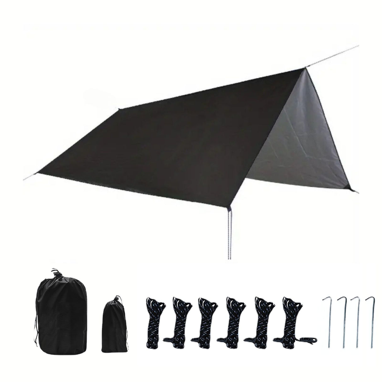 Tarpzelt Trekkingzelt Sonnensegel-Zelt Campingüberdachung Picknickdecke