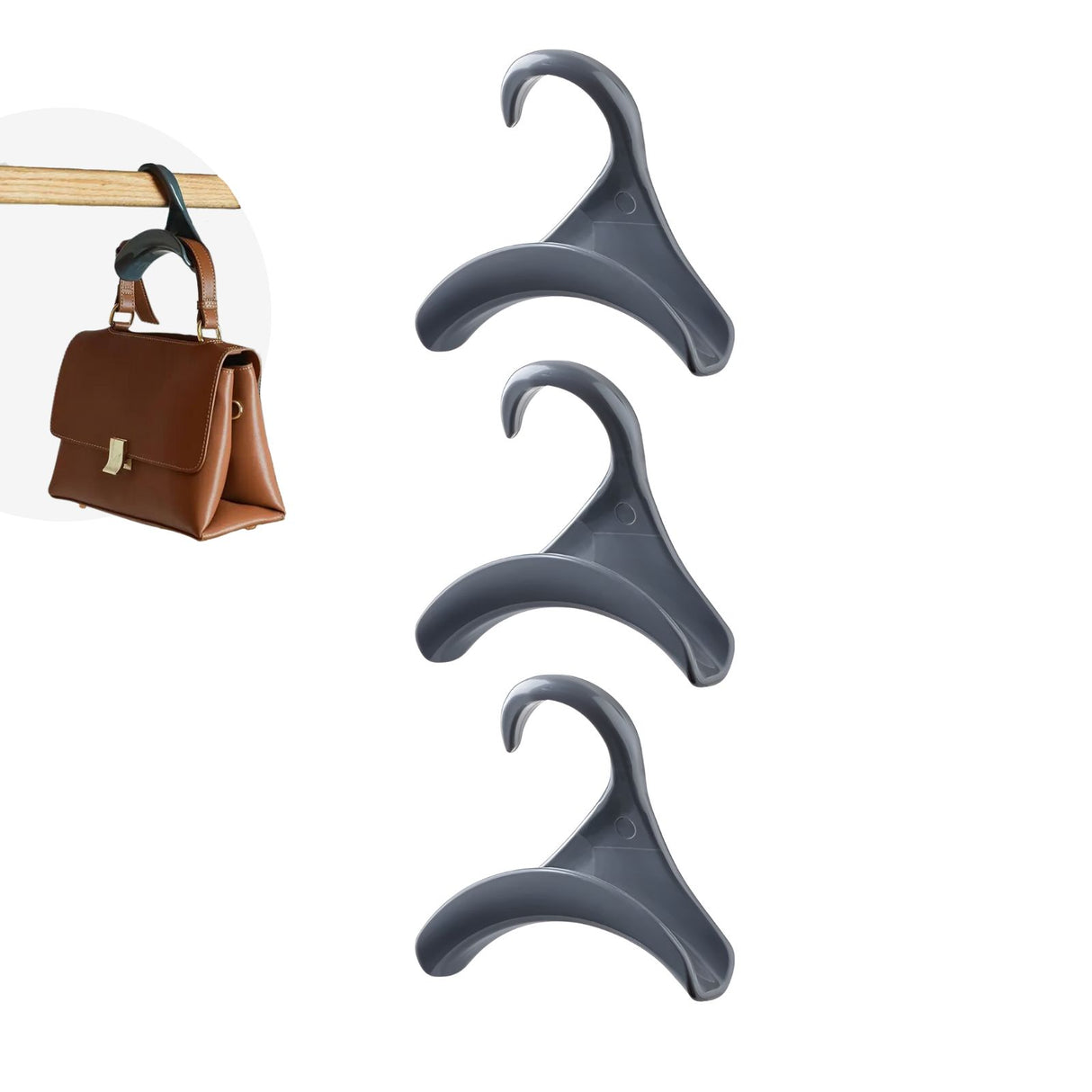 Geldbörsen-Aufhänger Set Handtaschen-Kleiderbügel Taschenhalterhaken