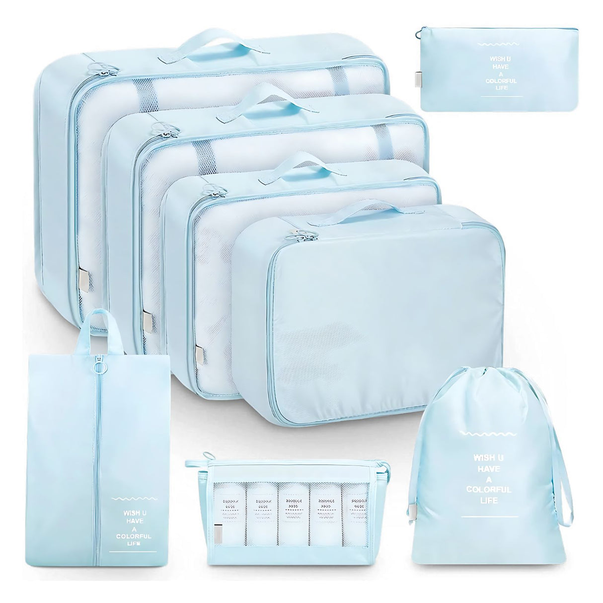 Reisebeutel Koffer-Organizer Packsack Aufbewahrungsbeutel Set