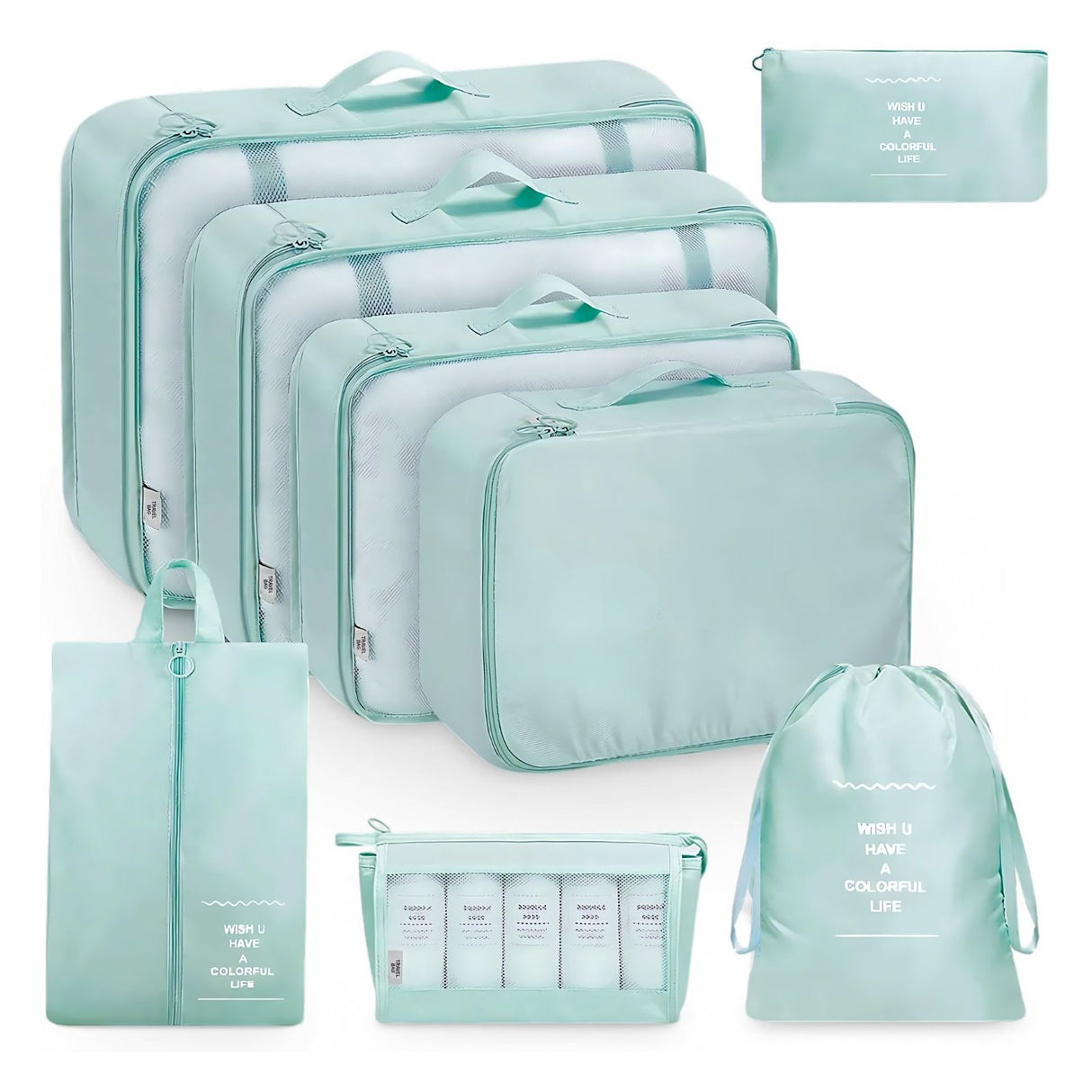 Reisebeutel Koffer-Organizer Packsack Aufbewahrungsbeutel Set