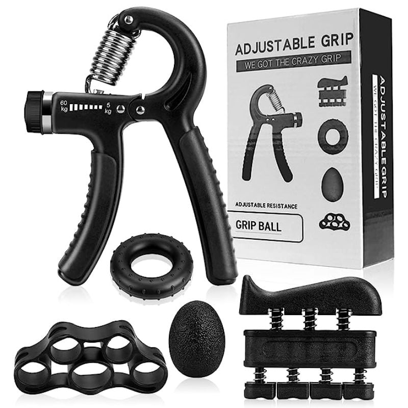 5-tlg. Hand- und Unterarmtrainer-Set Handgripper Fingertrainer