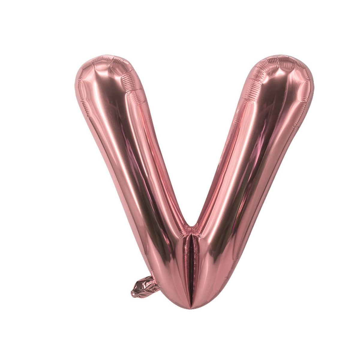 Buchstabenballon V Roségold Geburtstagsparty Ballon Folienballon 40cm