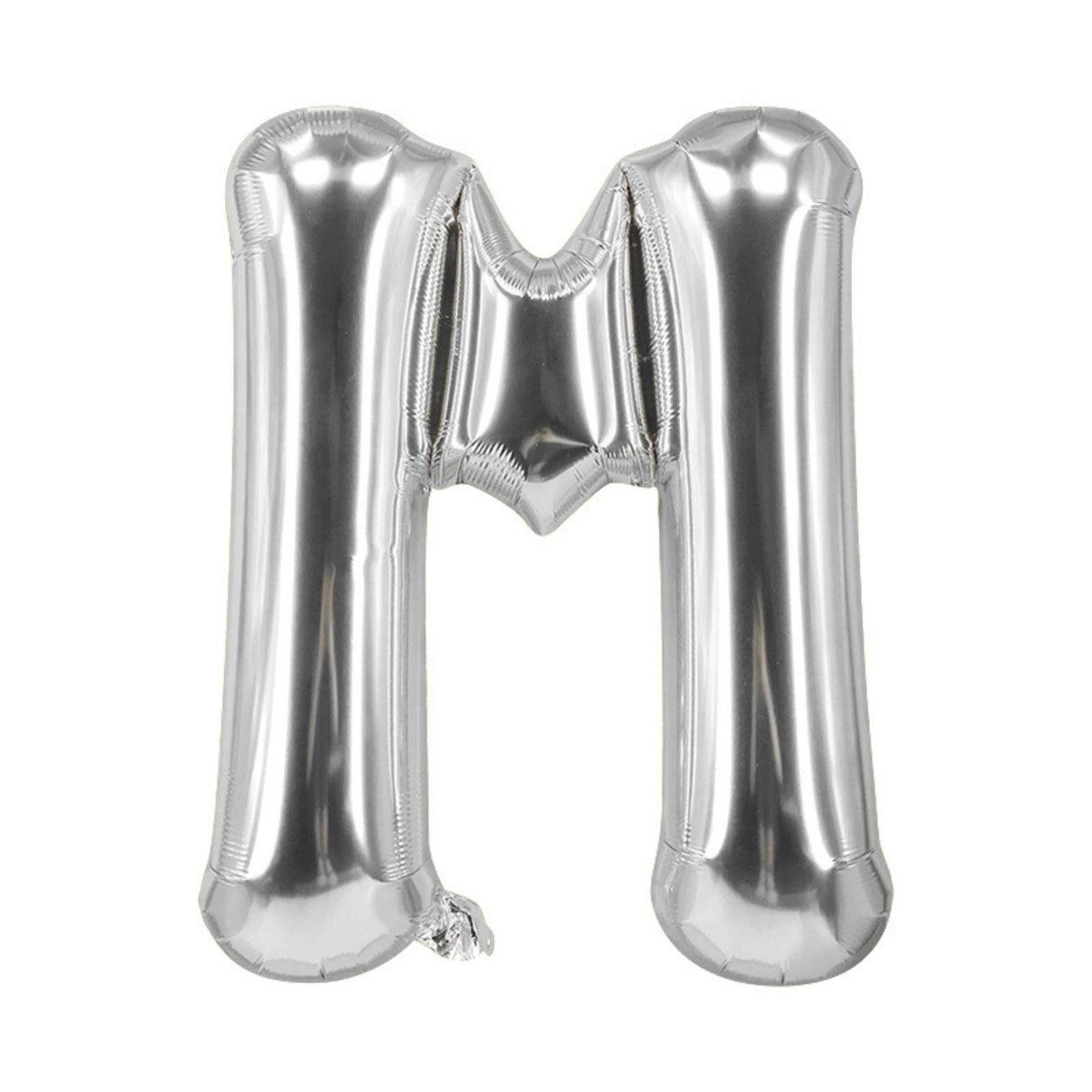 Buchstabenballon M Silbrig Geburtstagsparty Ballon Folienballon 40cm