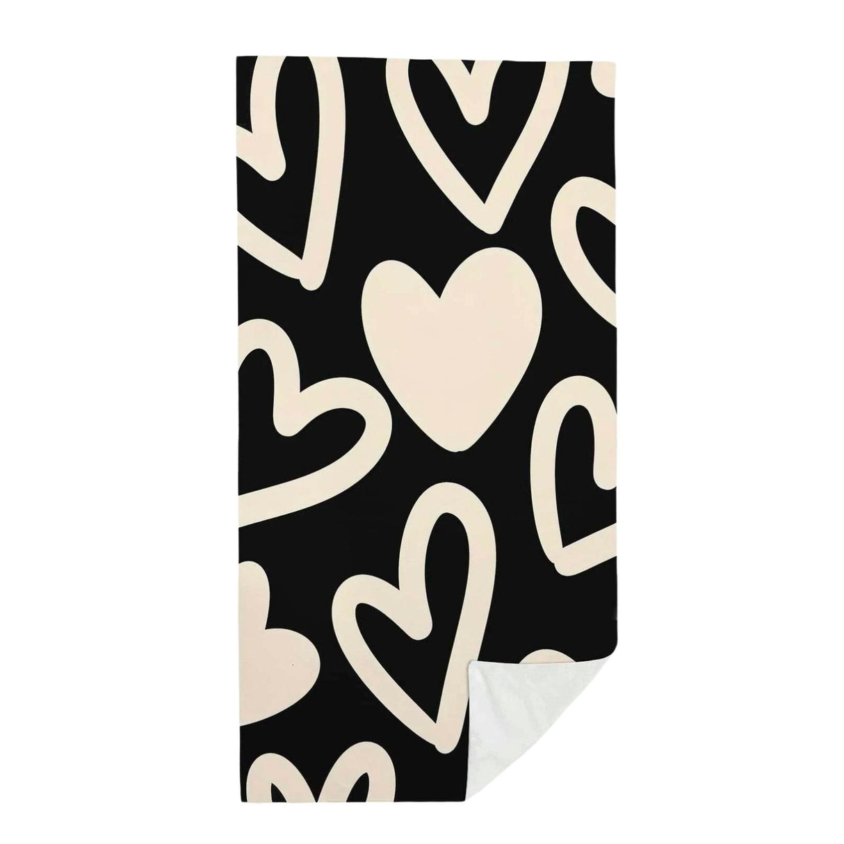Badetuch Herzen Strandtuch Liegetuch Strandlaken Handtuch