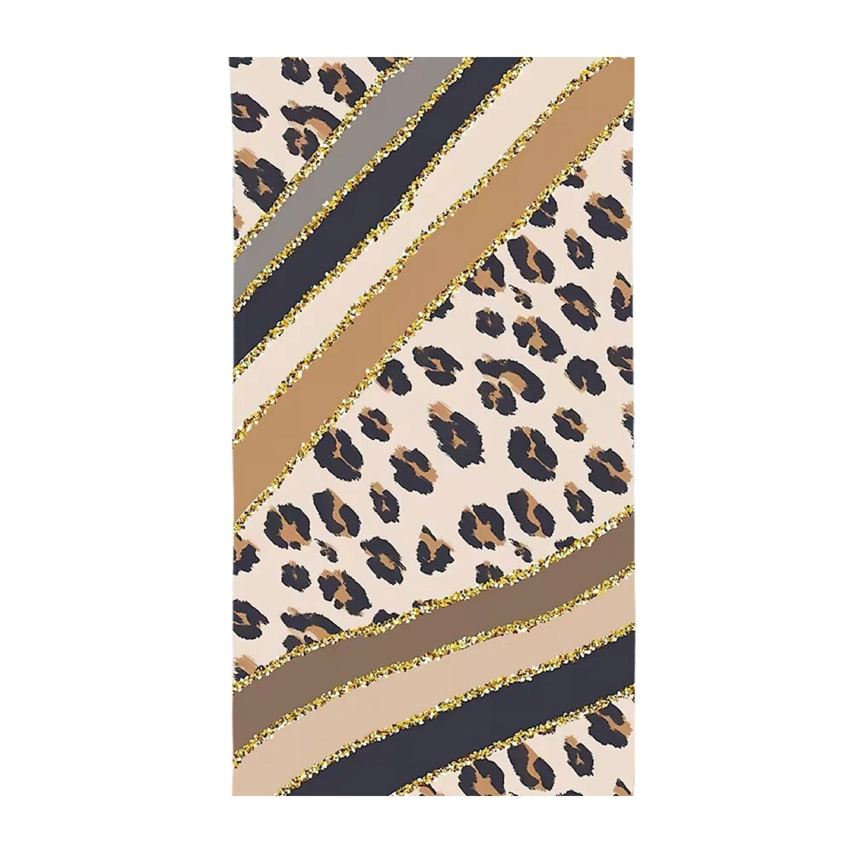 Badetuch Leopardenmuster Strandtuch Strandlaken Handtuch Liegetuch