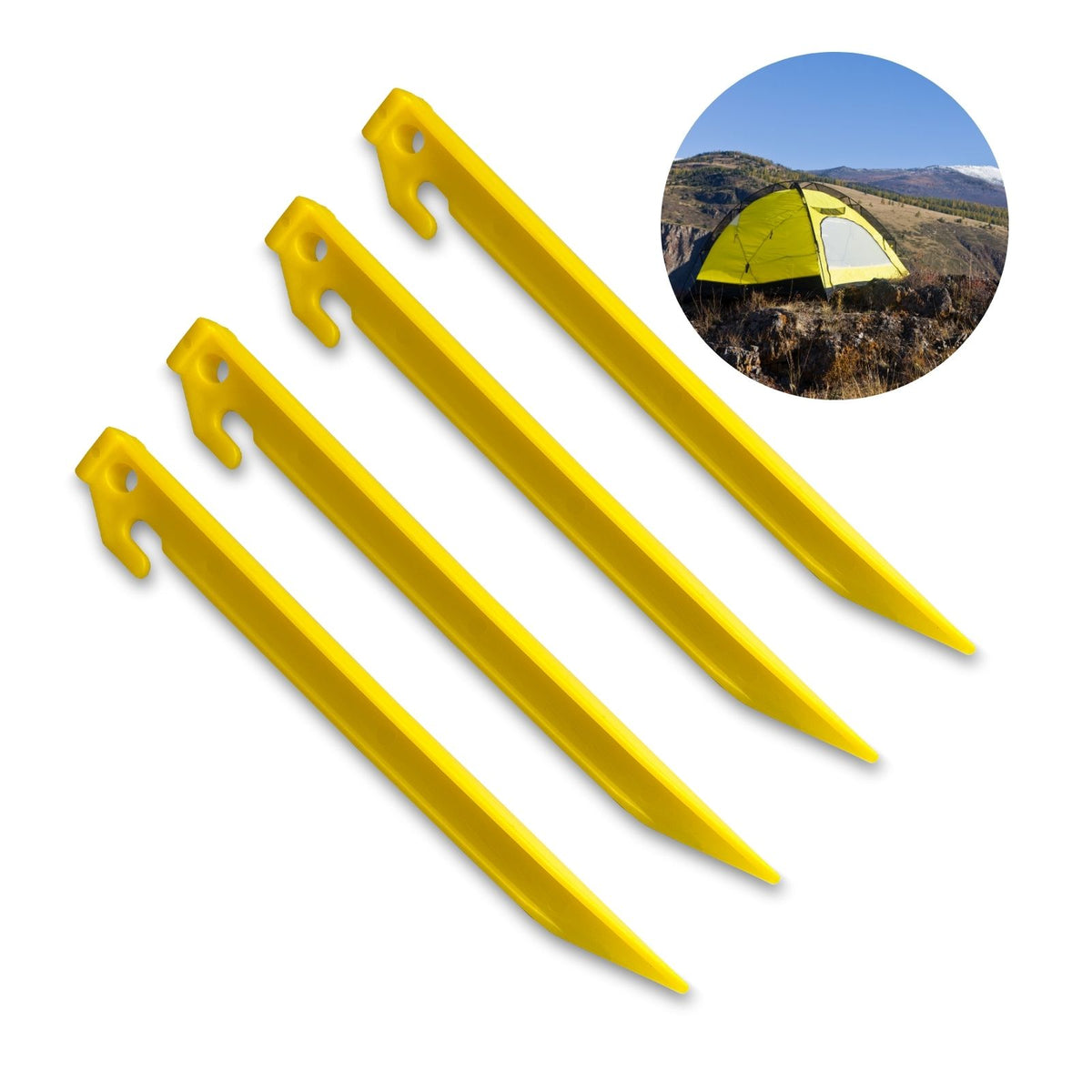 Zeltheringe 23cm Zeltnagel Camping Heringe Bodennagel 4er Set –