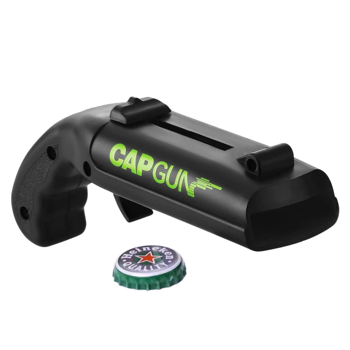 Cap-Gun-Bierflaschenöffner mit Kronkorken-Schleuder Flaschenöffner Kapselheber