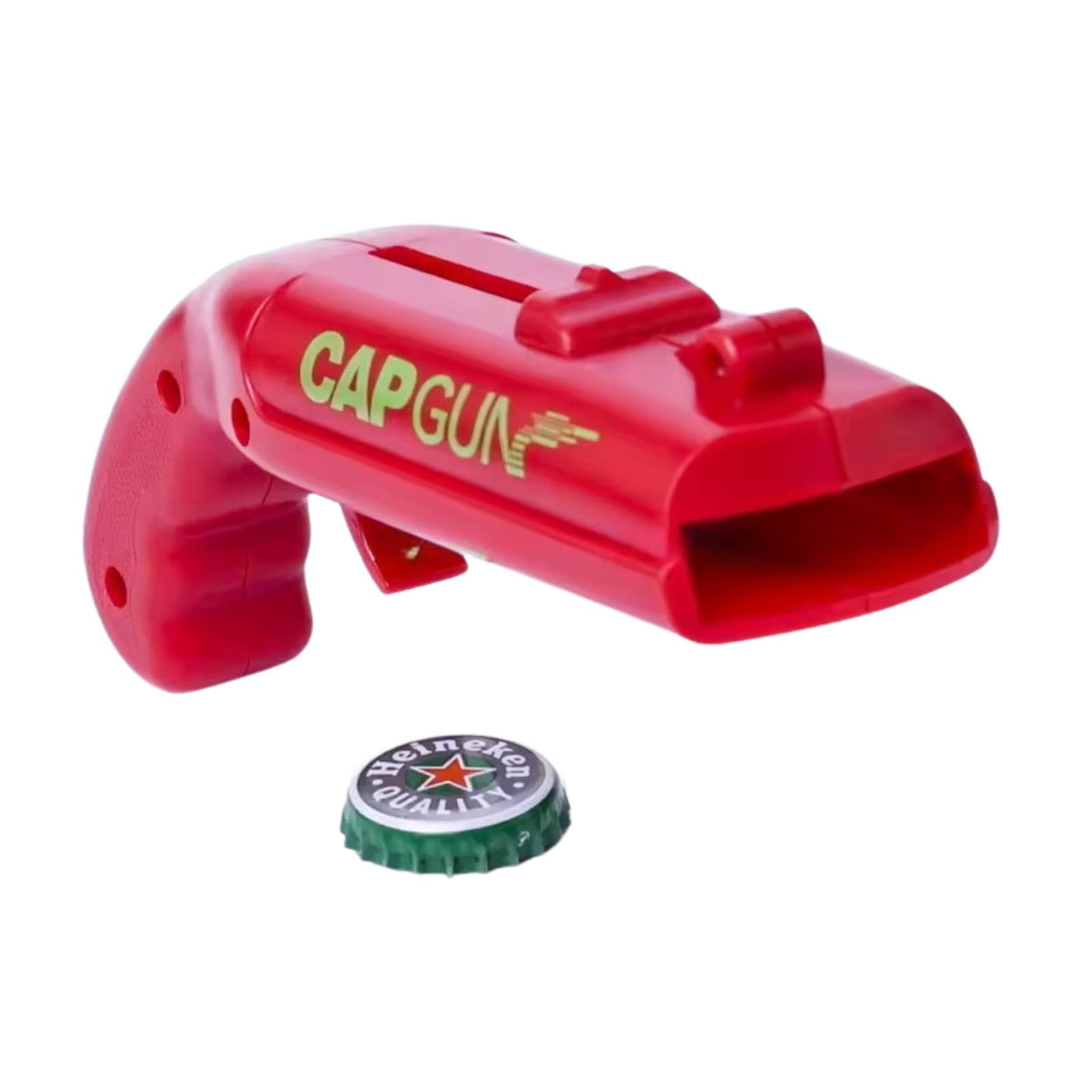 Cap-Gun-Flaschenöffner mit Kronkorken-Schleuder Kapselheber Bierflaschenöffner