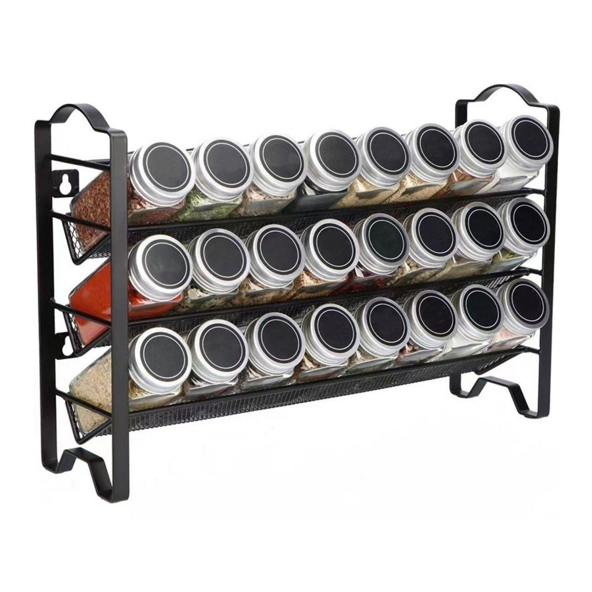 Gewürzregal-Set Gewürzständer Gewürzhalter Gewürzaufbewahrung Gewürz-Organizer