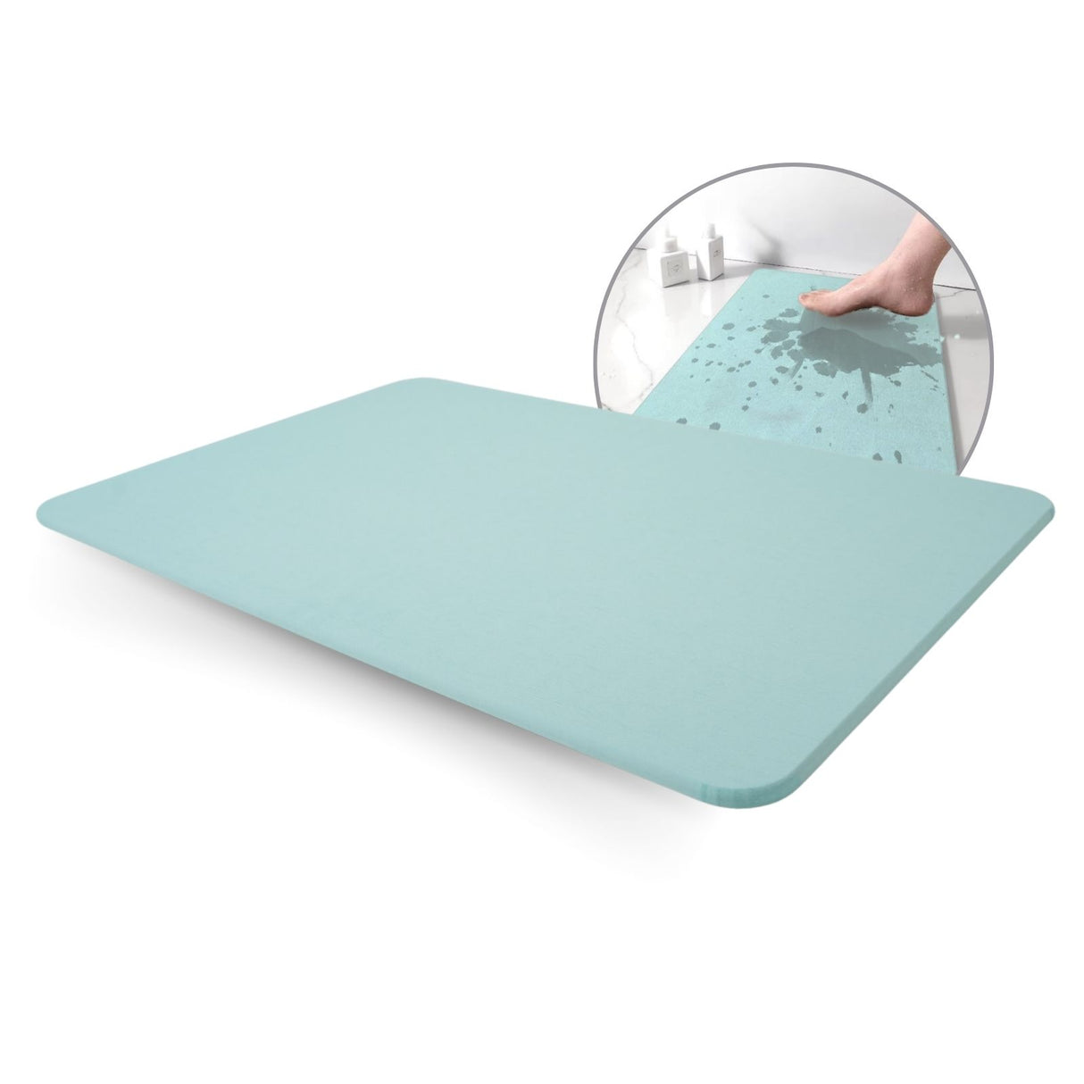 Stein-Badematte fürs Badezimmer Diatomit-Fussmatte Kieselgur-Matte Badvorleger