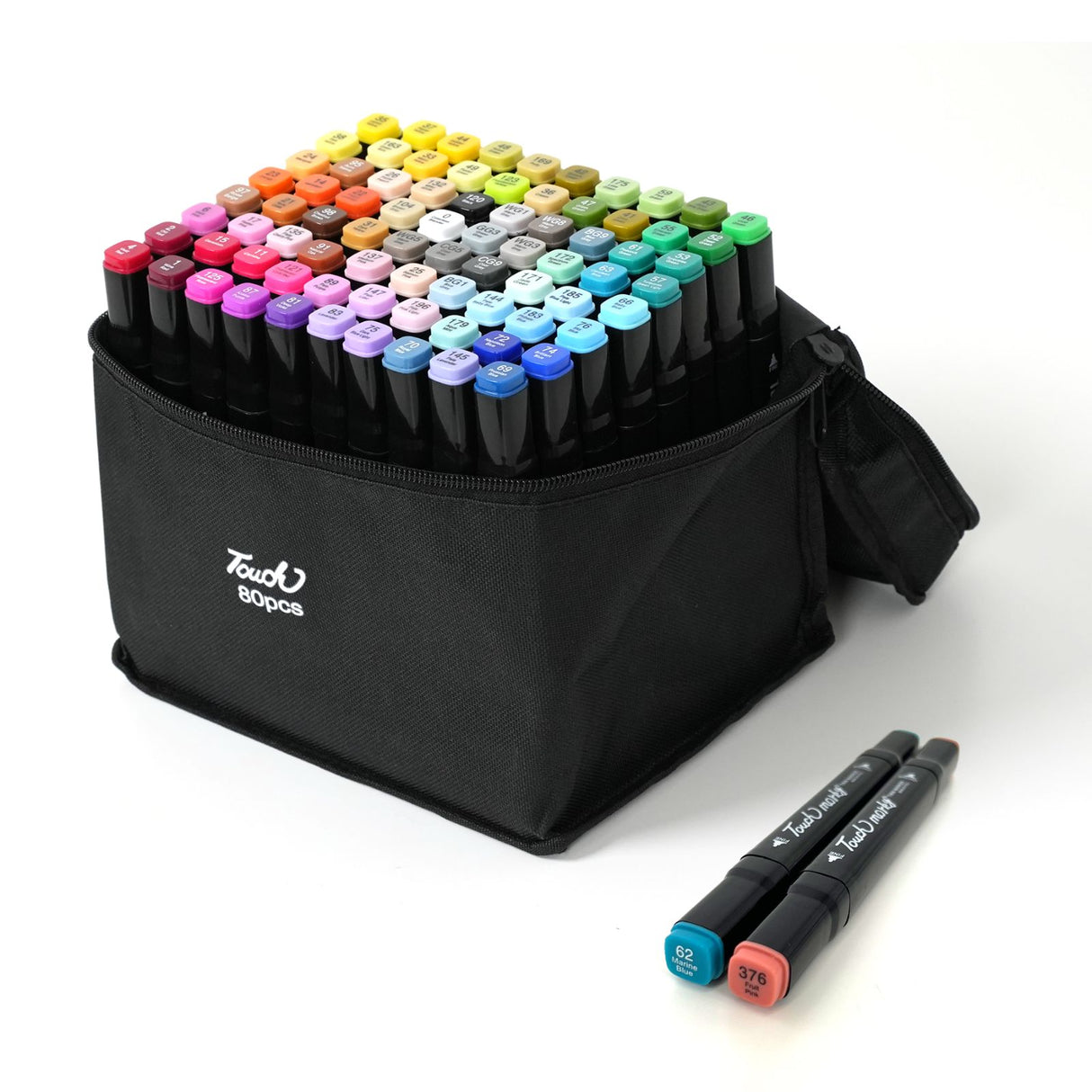 80-tlg. Set Doppelseitige Stifte Twin Marker Dual Marker Doppelspitz-Filzstifte