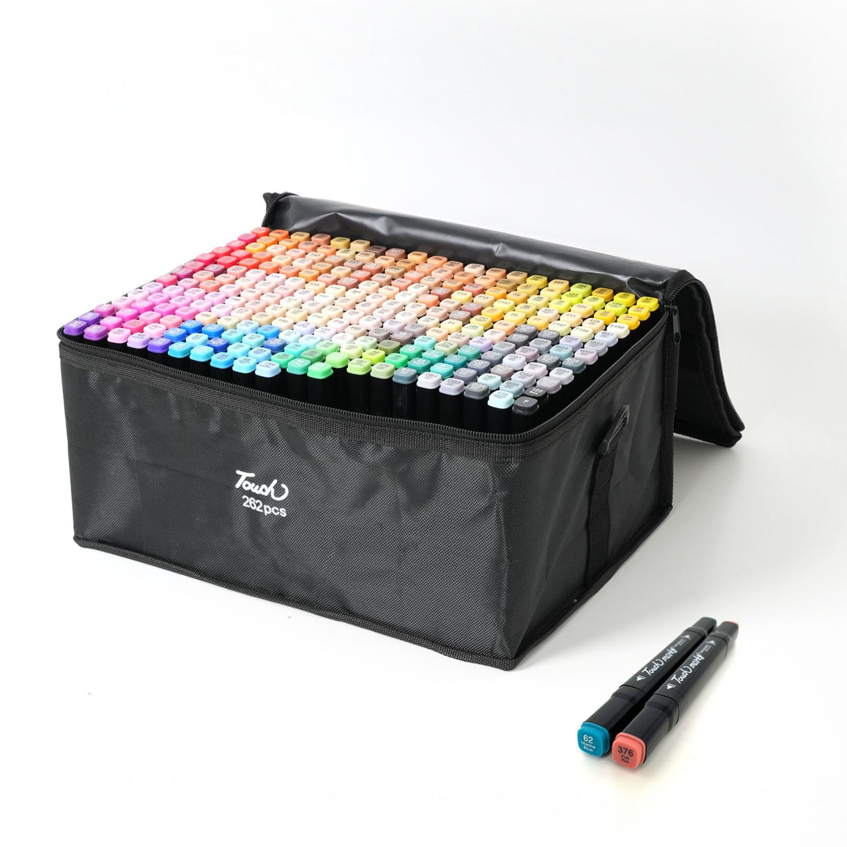 262-tlg. Set Dual Marker Doppelspitz-Filzstifte Doppelseitige Stifte Twin Marker