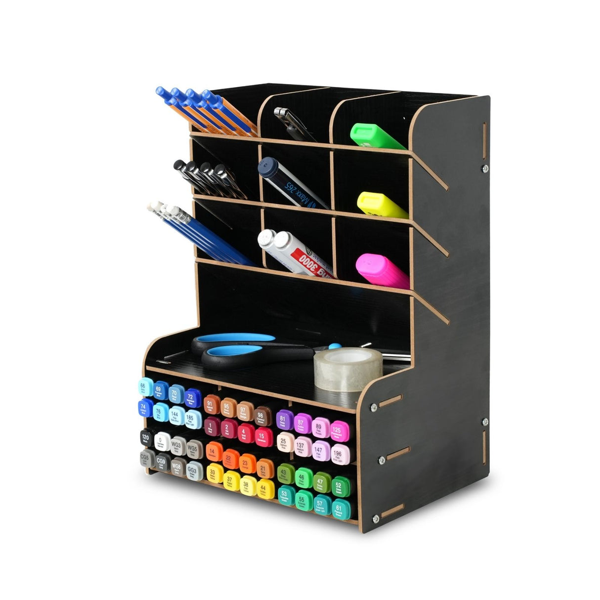 Stiftebox Schreibtisch-Organizer Stiftaufbewahrung Pen Desk-Organizer Bürotisch-Stifthalter