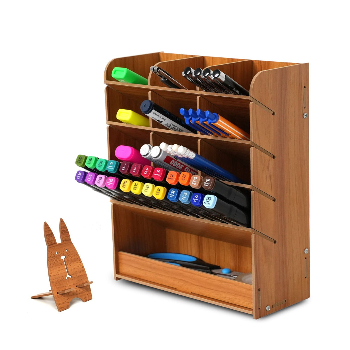 Schreibtisch-Organizer Stiftaufbewahrung Pen Desk-Organizer Bürotisch-Stifthalter Stiftebox