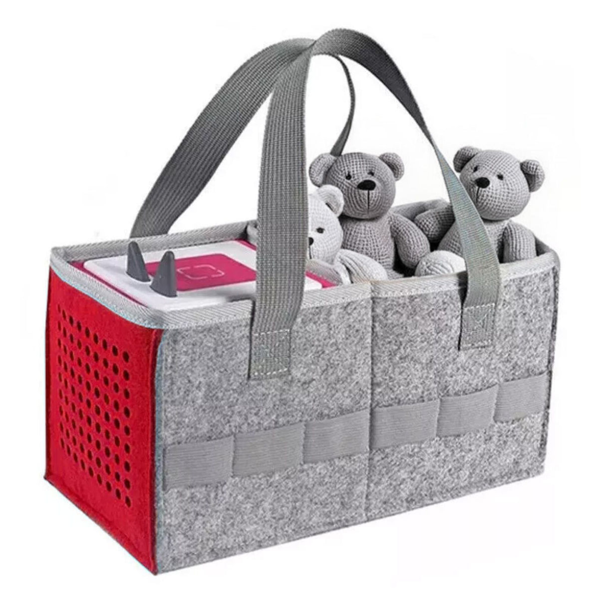 Aufbewahrungstasche für Hörspielbox und Figuren Organizer-Tasche für Hörspiel Rot