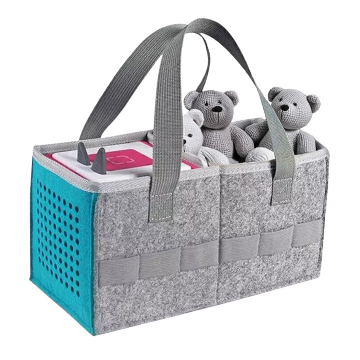 Organizer-Tasche für Hörspiel Aufbewahrungstasche für Hörspielbox und Figuren Türkis