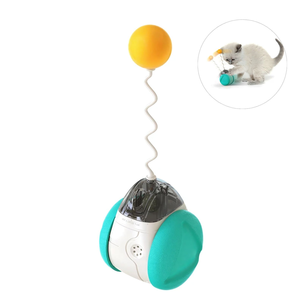 Interaktives Katzenspielzeug Balance-Schwung-Spielzeug Katzenfederspielzeug Katzenkugel