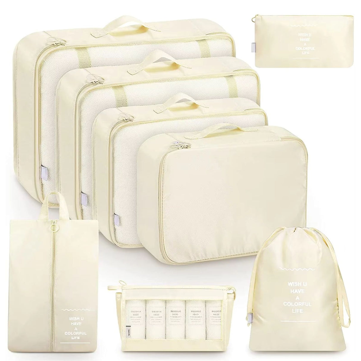 Reisebeutel Aufbewahrungsbeutel Koffer-Organizer Packsack Set