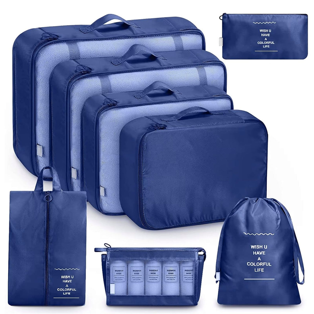 Aufbewahrungsbeutel Packsack Reisebeutel Koffer-Organizer Set