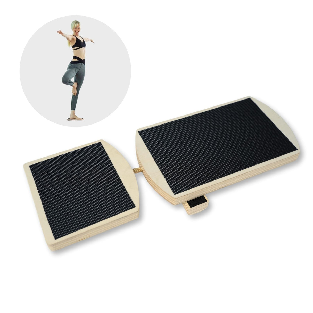 Balance-Brett Gleichgewichts-Brett Knöchel-Trainer Holzbrett Balance Board