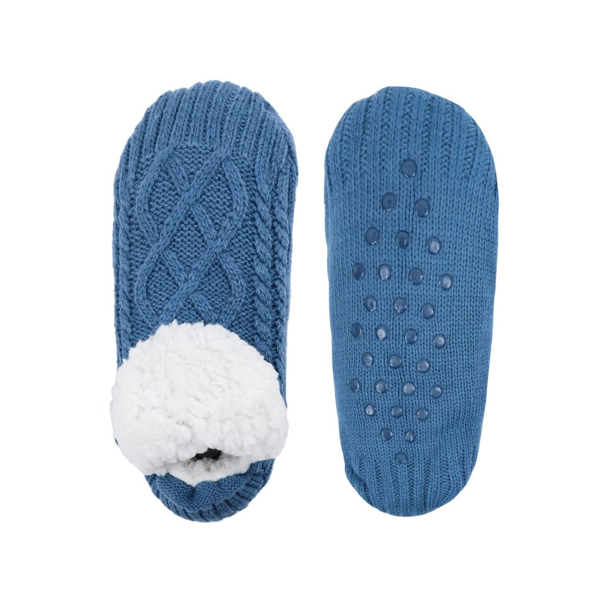 Fuzzy-Socken Gr. 43-46 Pantoffeln Wintersocken Kuschelsocken Hausschuhe