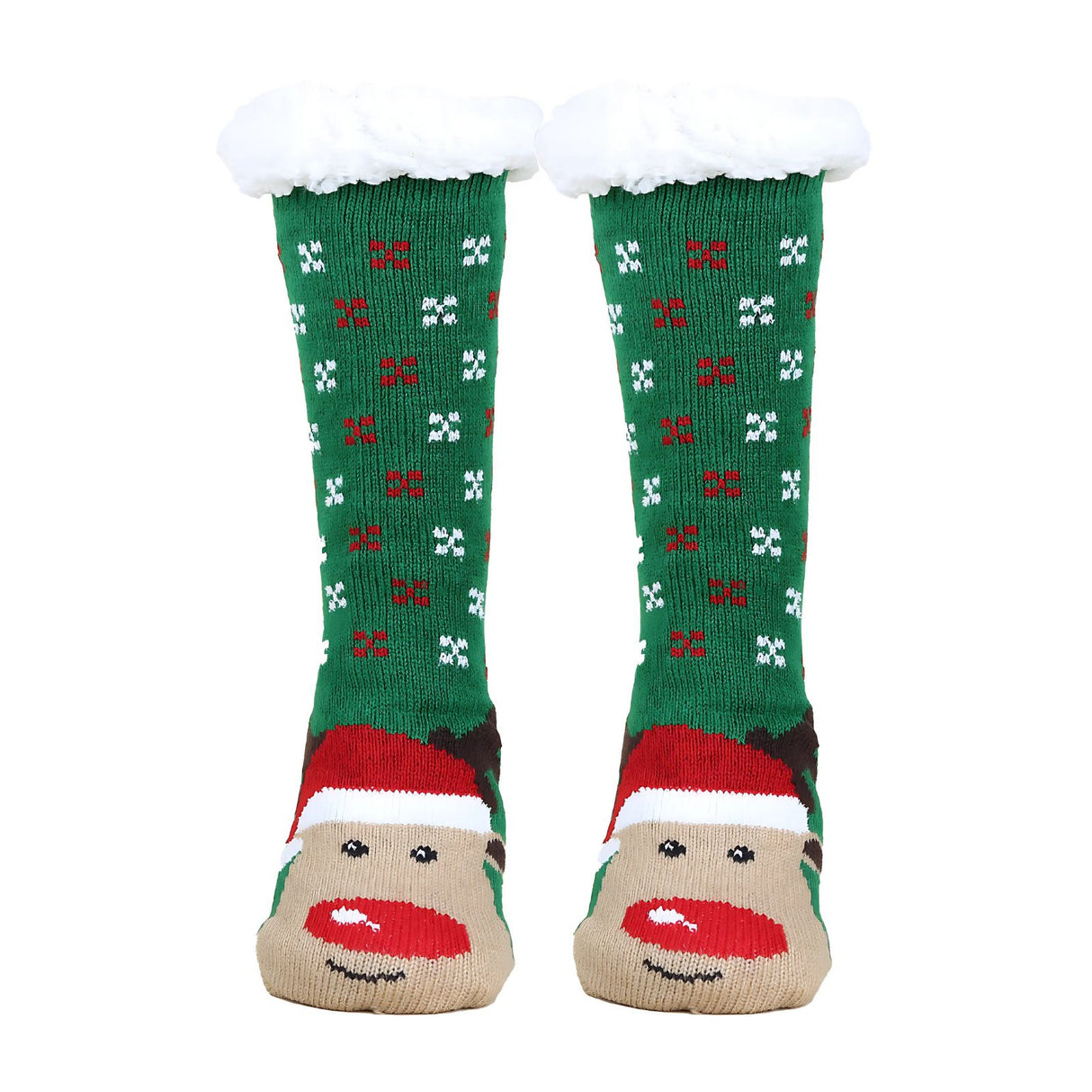 Weihnachtssocken Gr. 36-41 Wintersocken Kuschelsocken Fuzzy-Socken