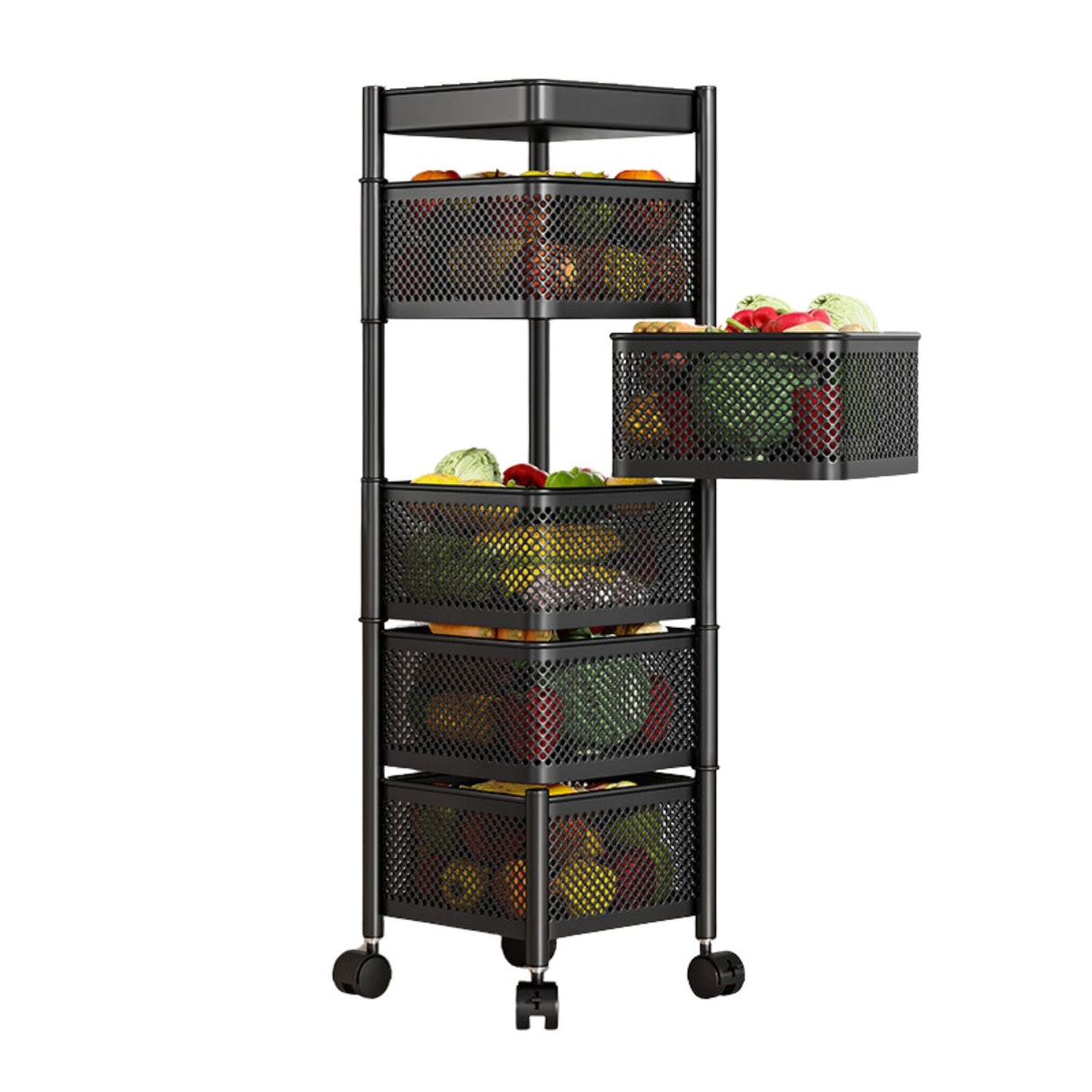 Servierwagen Küchenwagen Organizer Aufbewahrungsregal Rollwagen