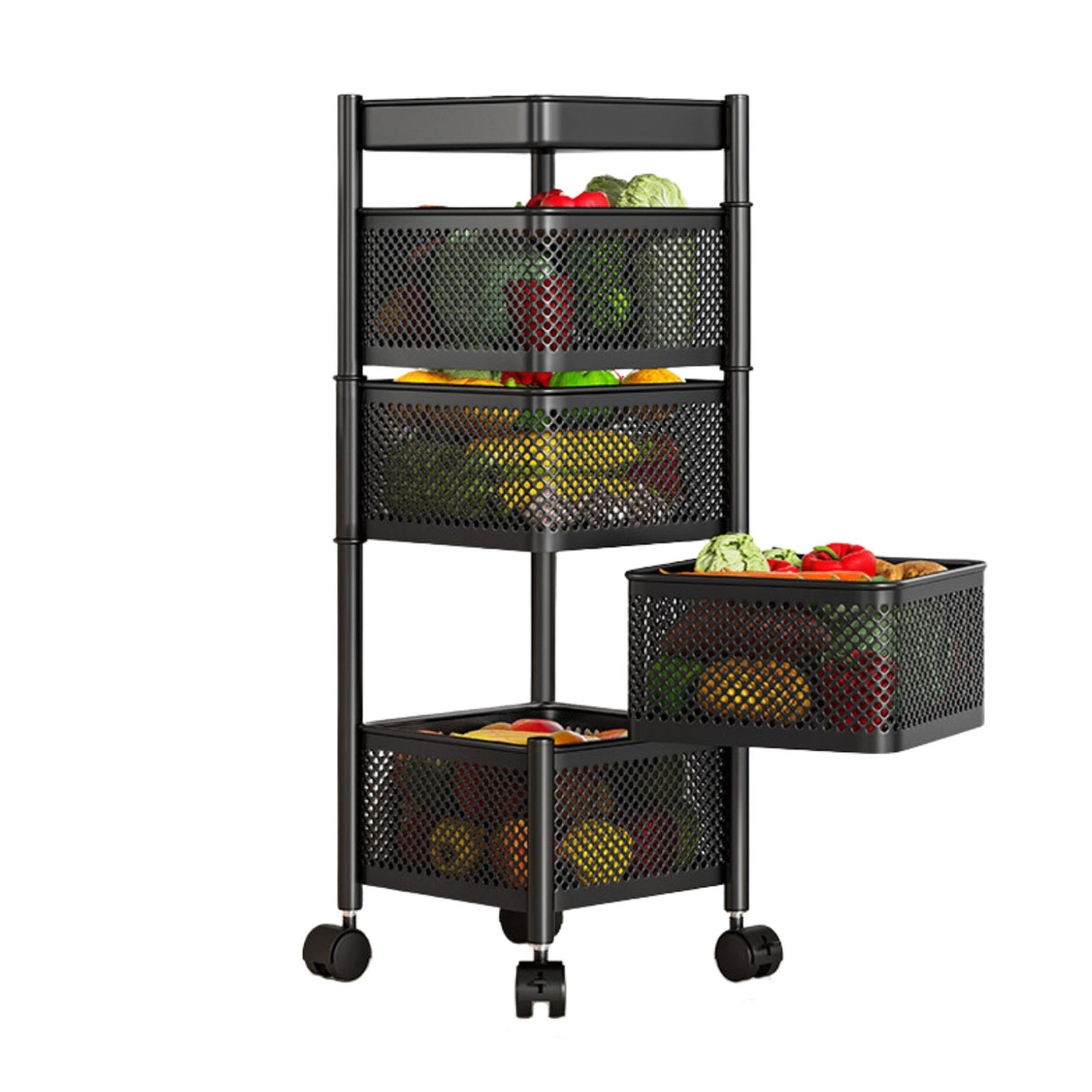 Organizer Küchenwagen Rollwagen Servierwagen Aufbewahrungsregal