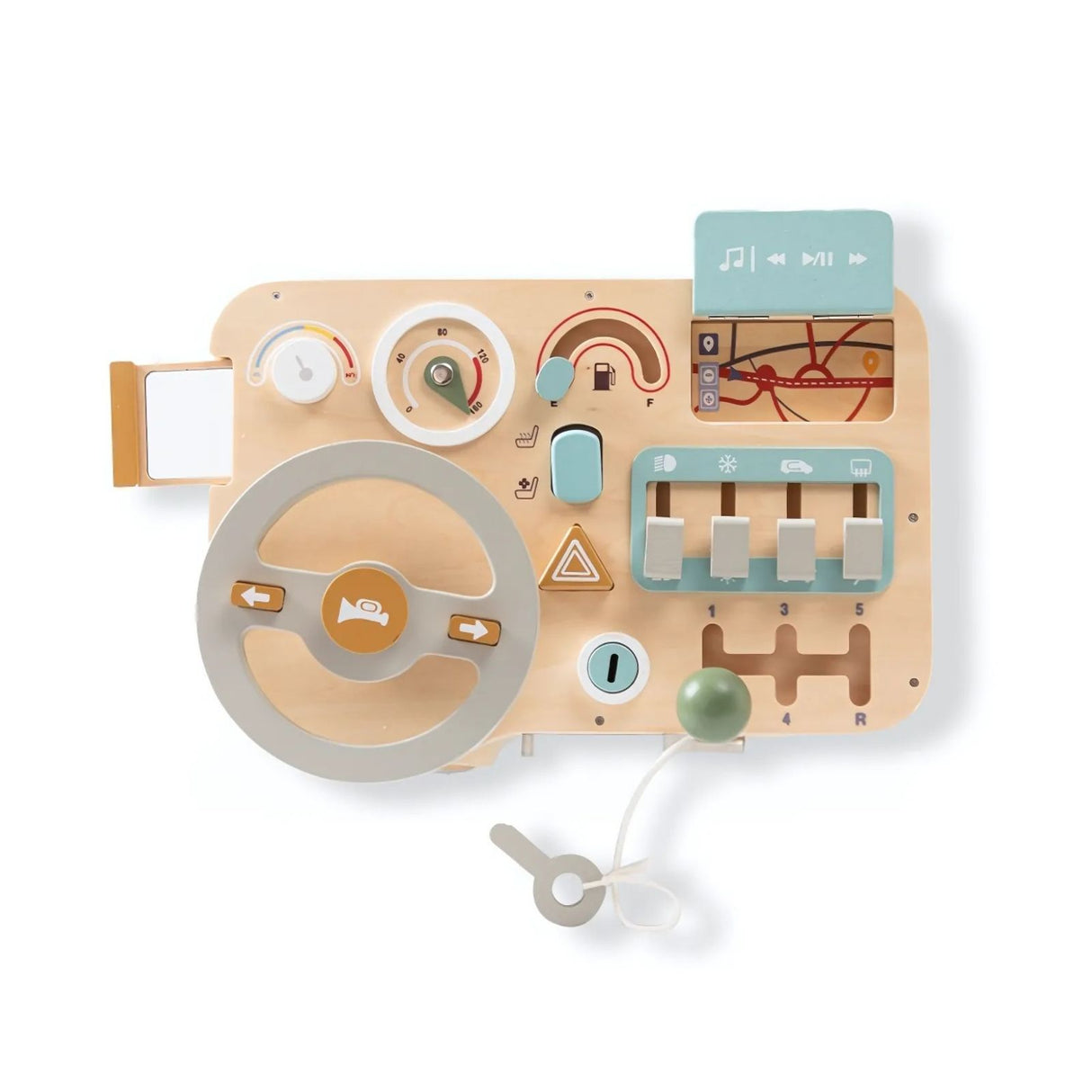 Auto-Holzspielbrett für Kinder Fahr-Simulation Lernspielzeug Kinderspielzeug