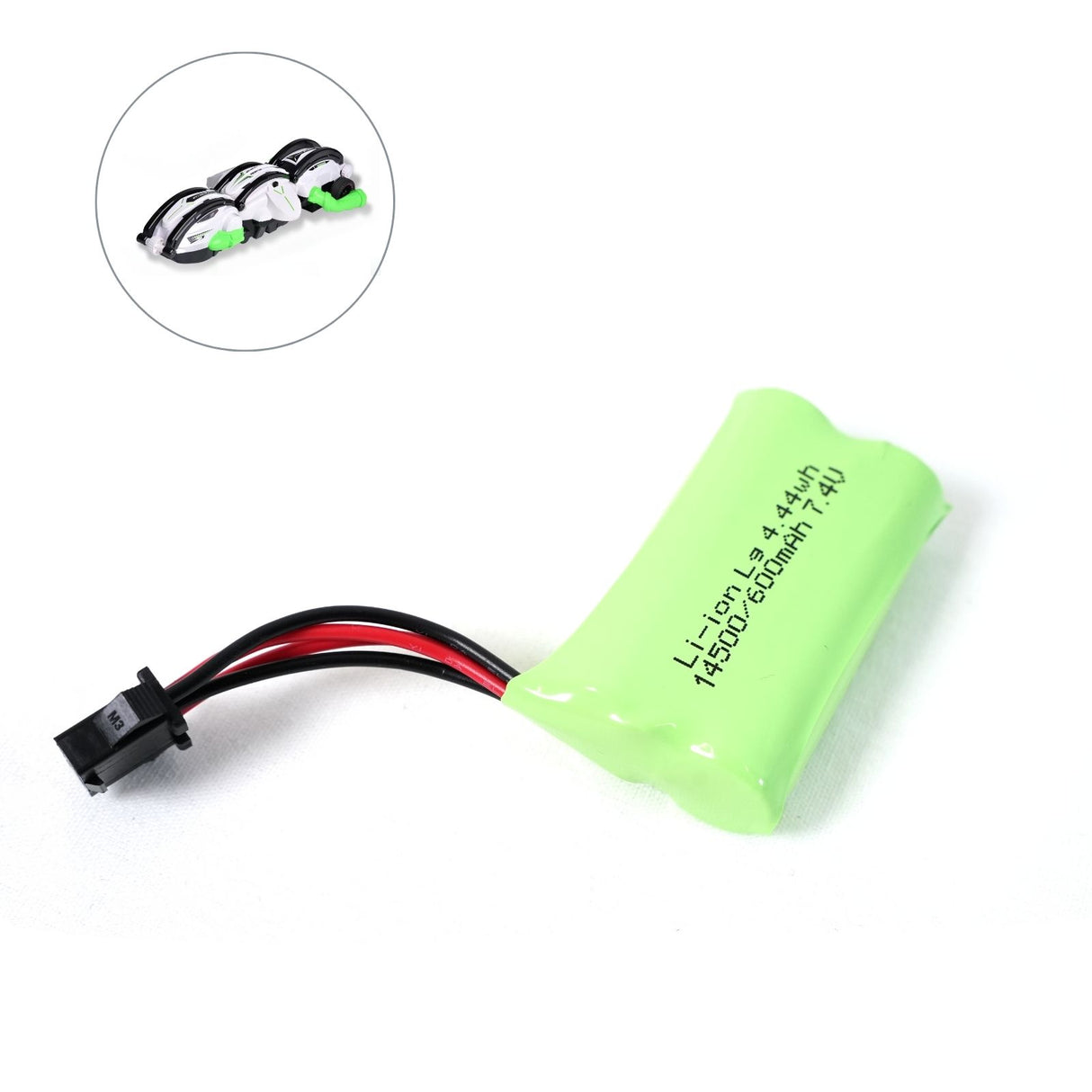 Lithium-Ionen-Ersatzbatterie für RC Stunt Car Ersatzakku Wechselakku