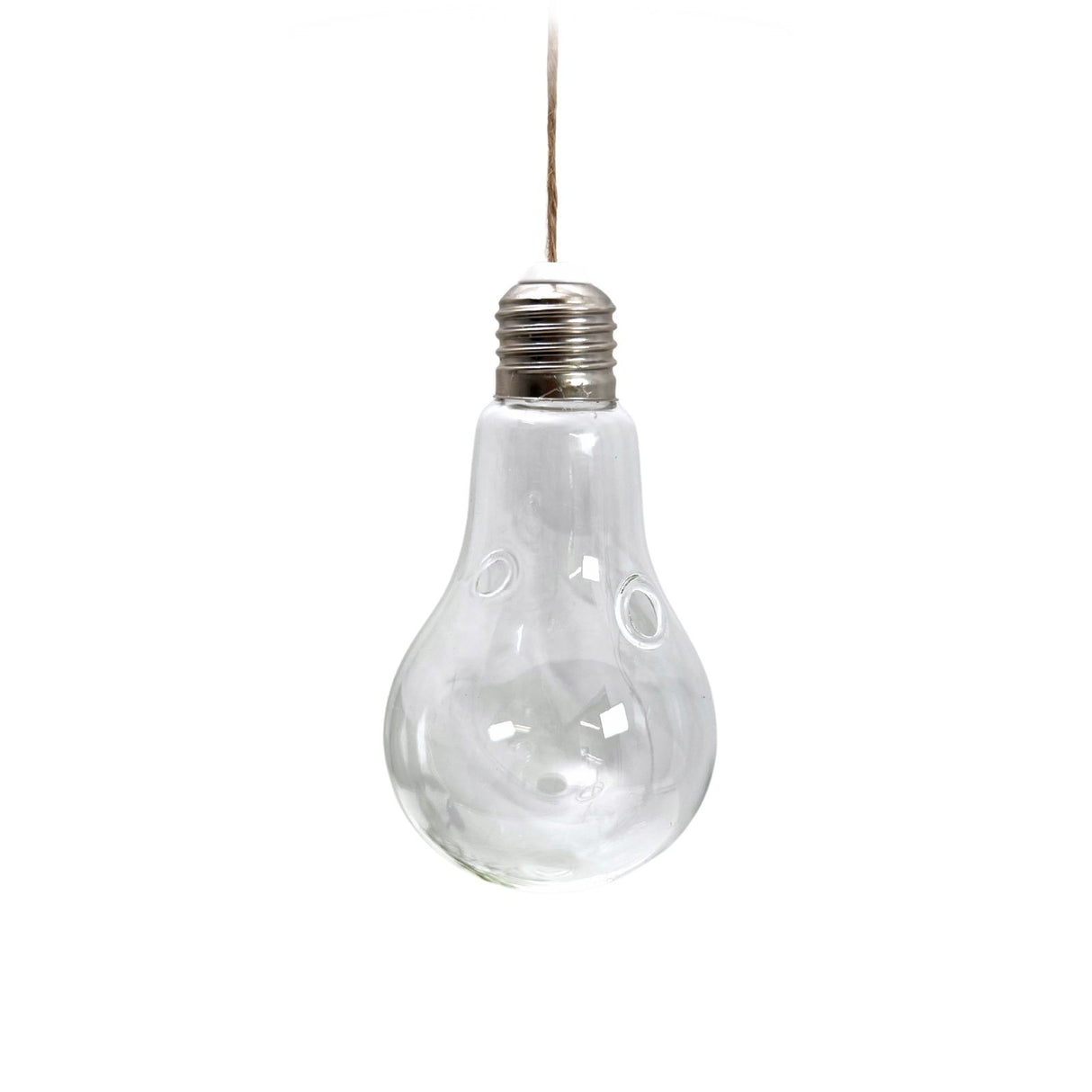 Hängende Glasvase Glühbirnenform Blumenvase Vase Dekoration