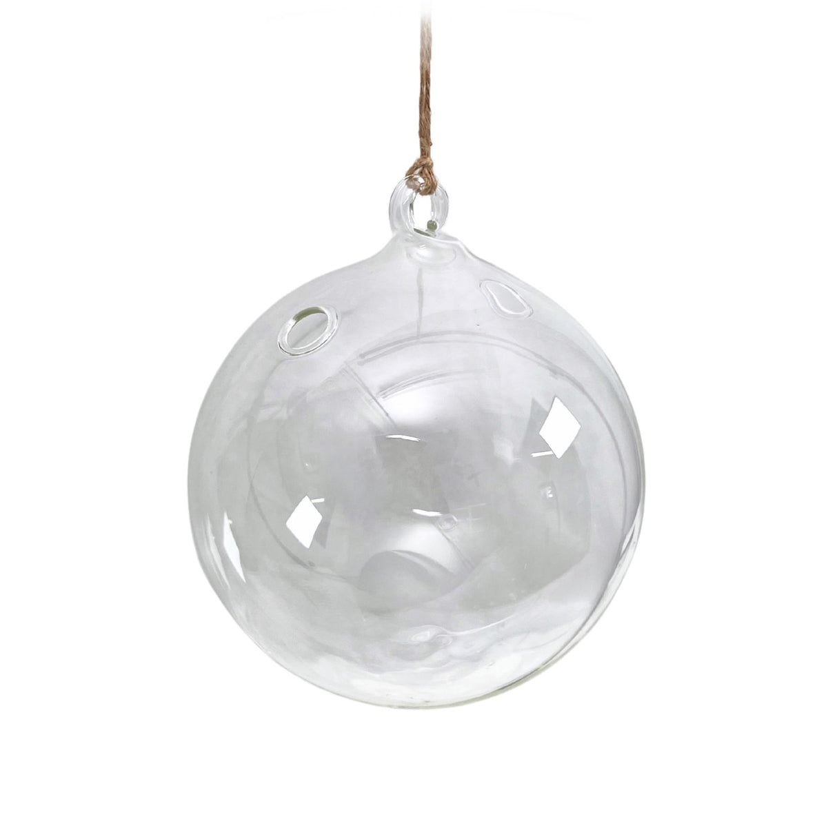 Hängende Glasvase Kugelform Blumenvase Vase Dekoration