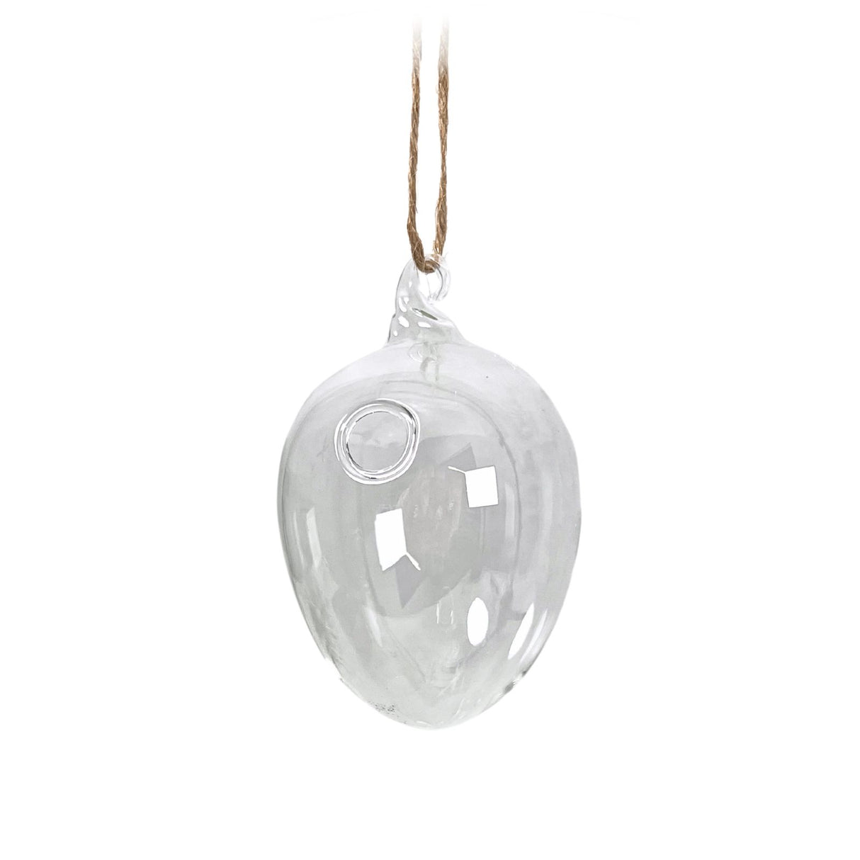 Hängende Glasvase Eiform Blumenvase Vase Dekoration