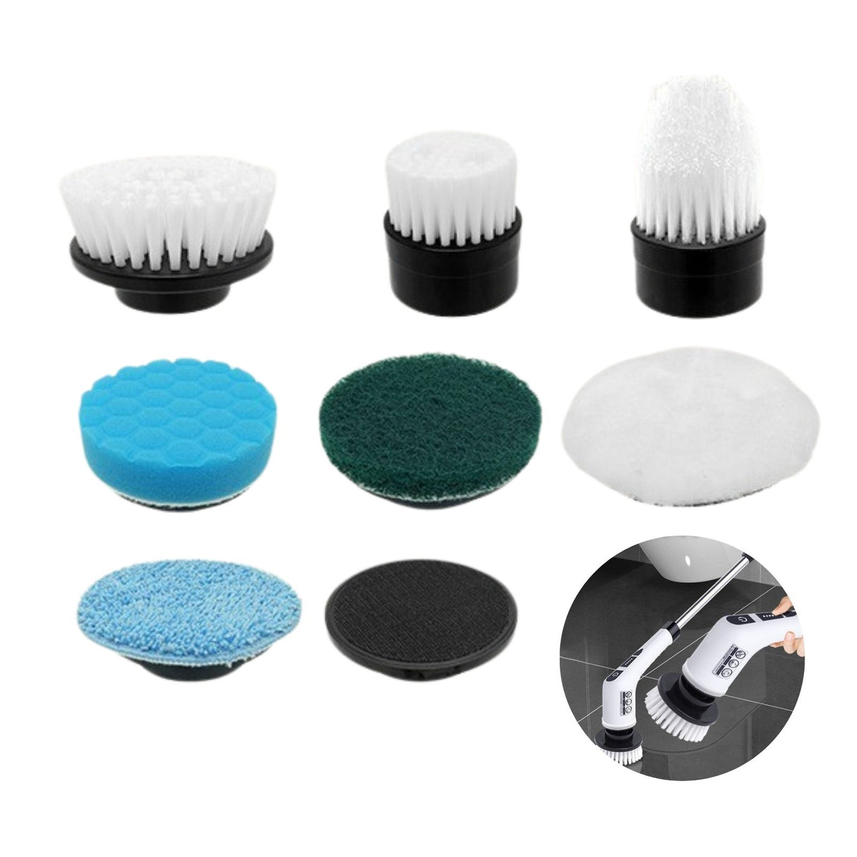 Ersatzbürsten für elektrische Reinigungsbürste Reinigungswerkzeug Schrubber