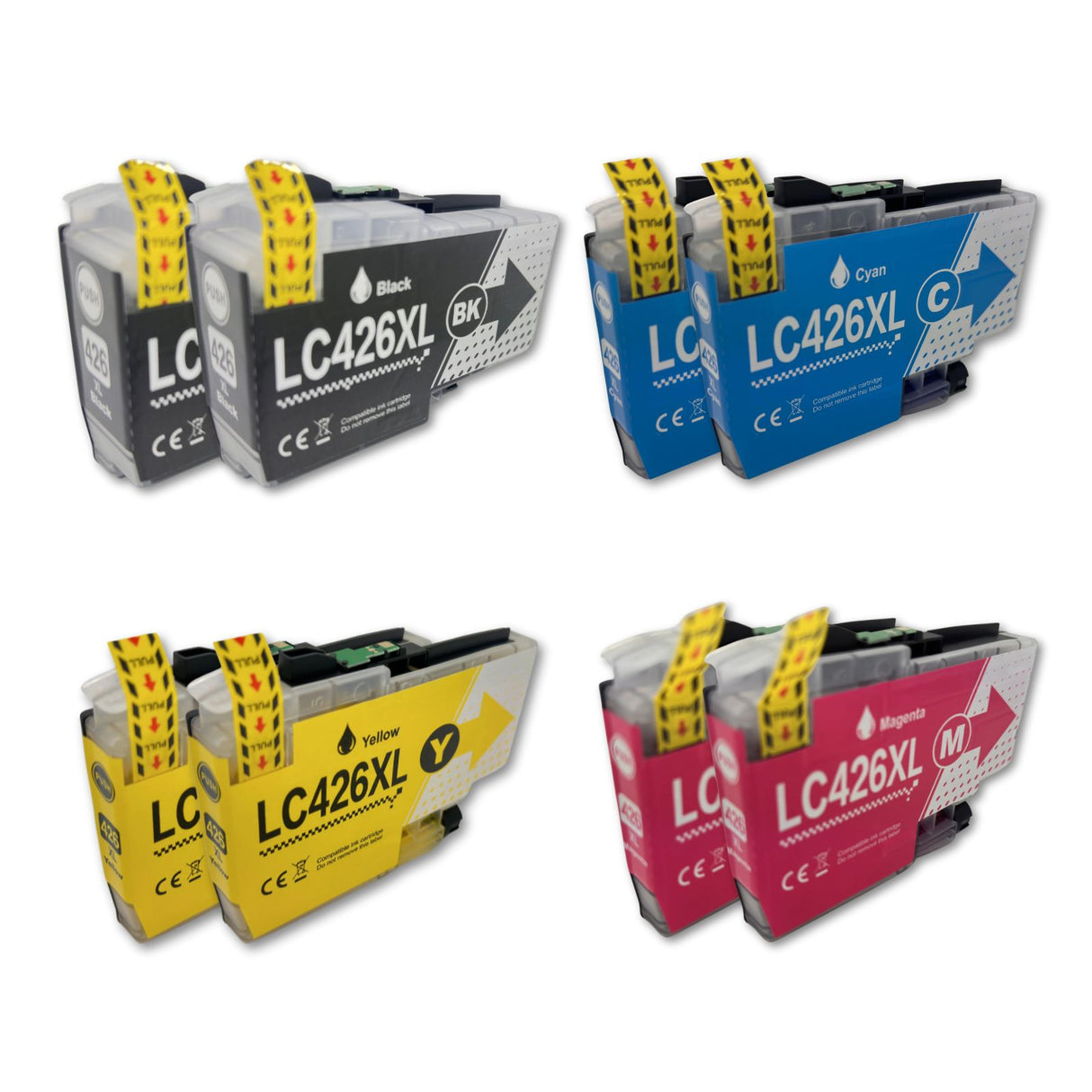 Kompatible Tintenpatrone XL für Brother MFC-J4340DW - Black Cyan Yellow Magenta - 8er Set