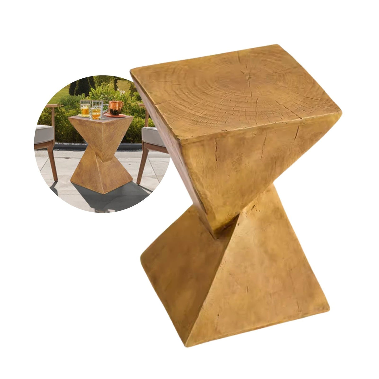 Outdoor-Tisch Gartentisch Akzenttisch Beistelltisch Dekotisch