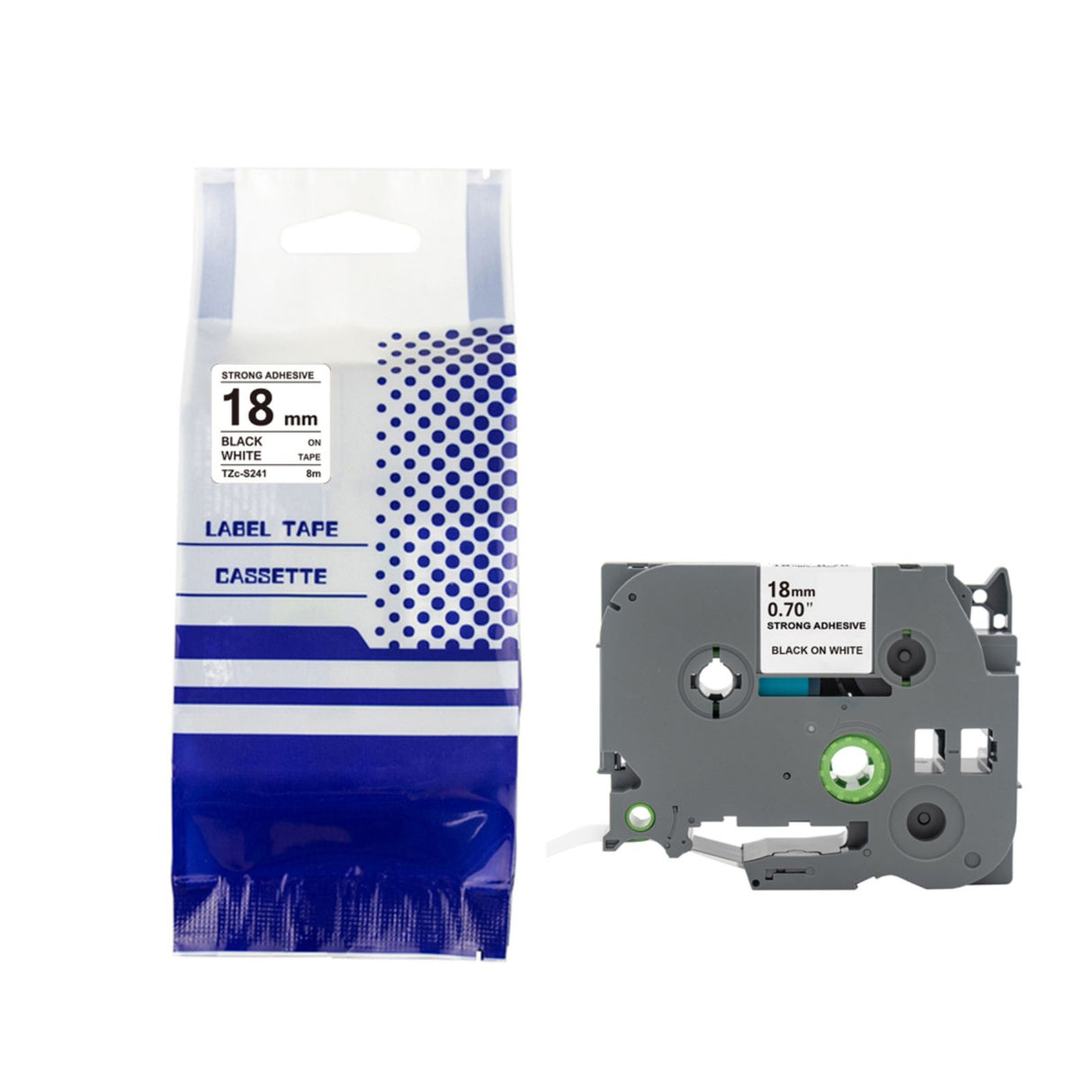 Alternatives Etikettenband zu Brother TZe-S241 Beschriftungsband