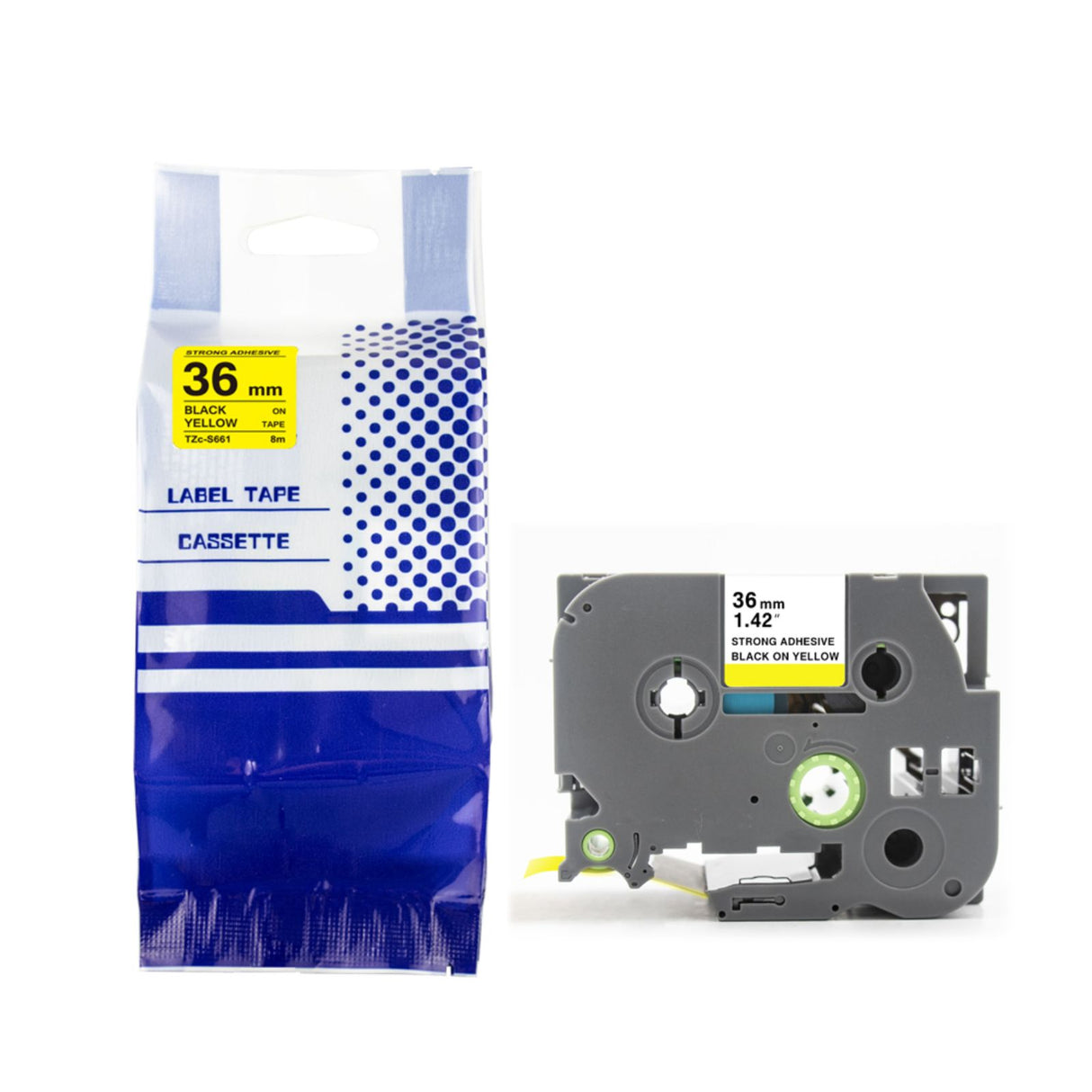 Alternatives Etikettenband zu Brother TZe-S661 Beschriftungsband