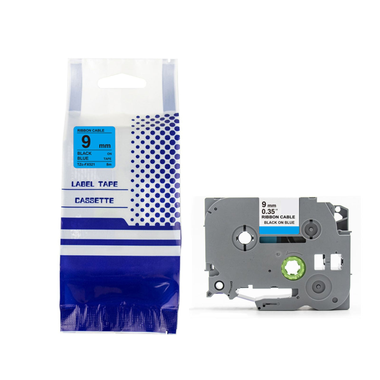 Alternatives Etikettenband zu Brother TZe-FX521 Beschriftungsband