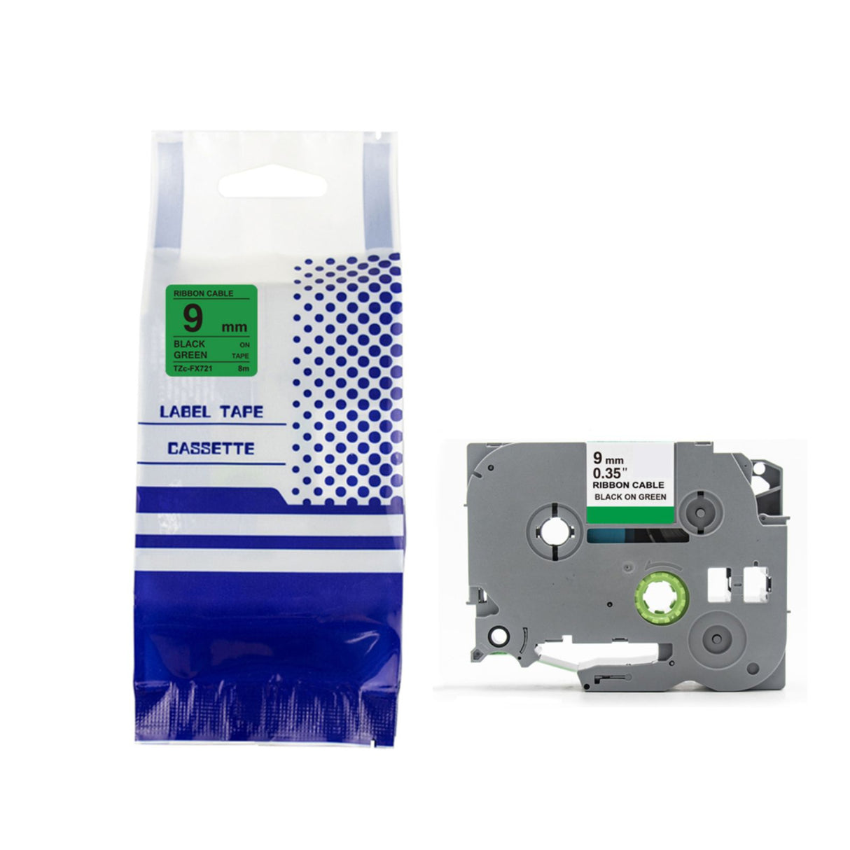 Alternatives Etikettenband zu Brother TZe-FX721 Beschriftungsband