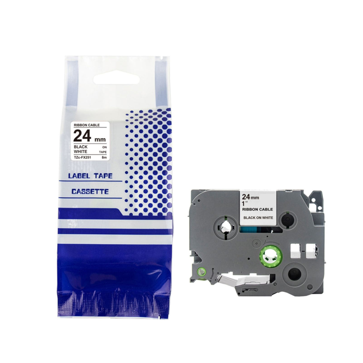 Alternatives Etikettenband zu Brother TZe-FX251 Beschriftungsband