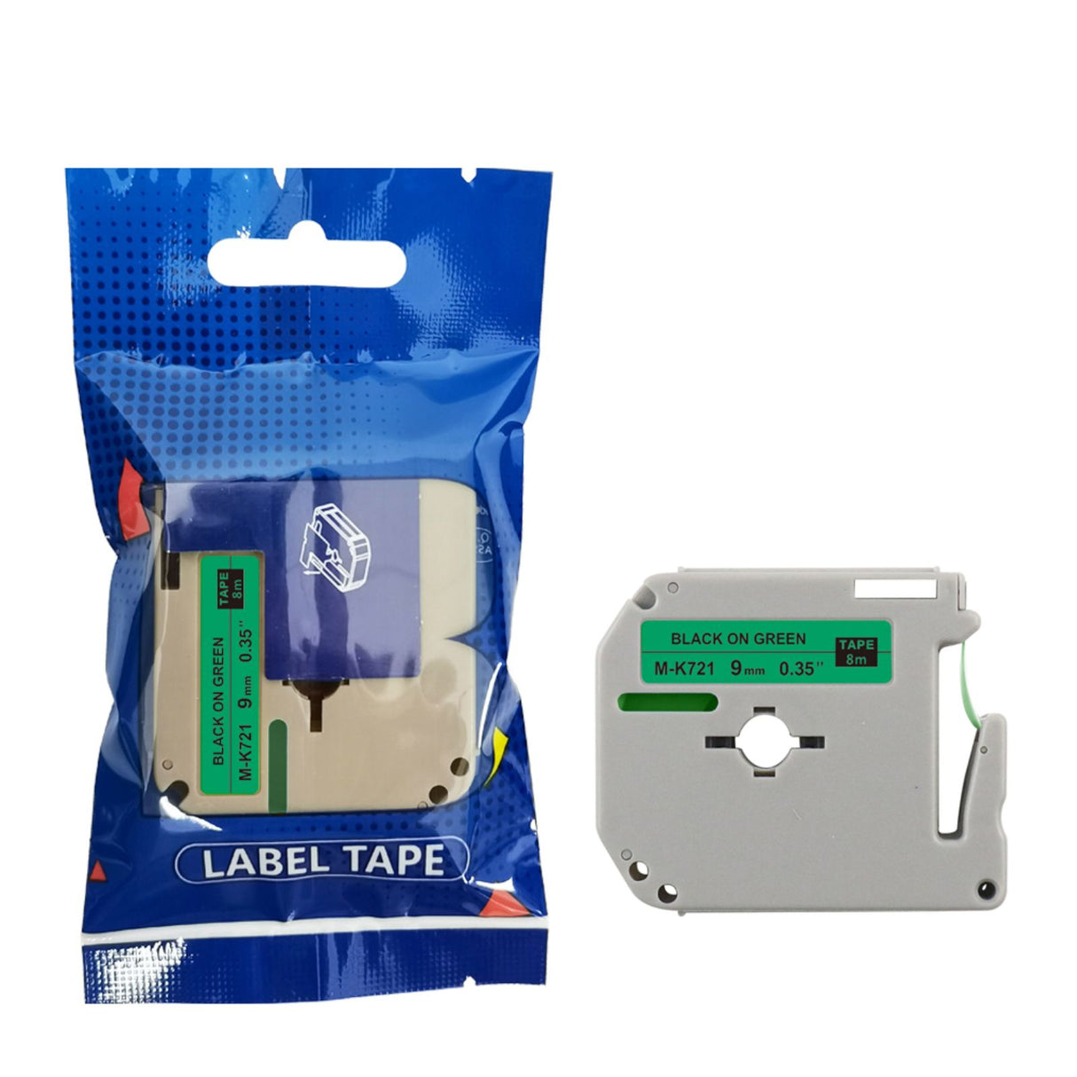 Alternatives Etikettenband zu Brother M-K721BZ Beschriftungsband