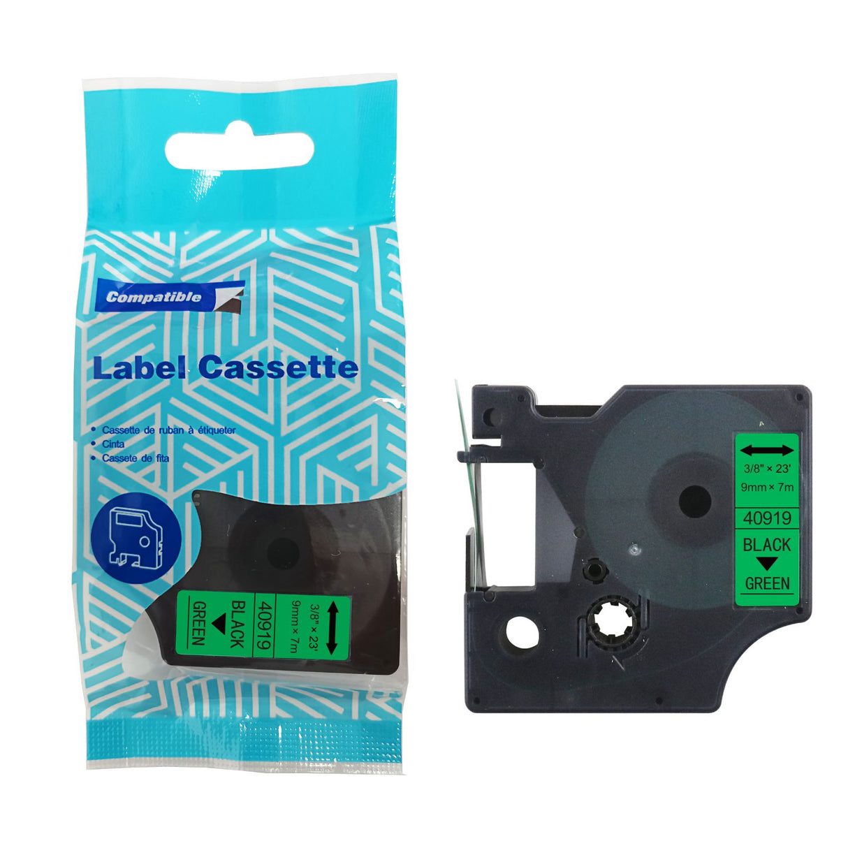 Alternatives Etikettenband zu Dymo D1 40919 / S0720740 Beschriftungsband