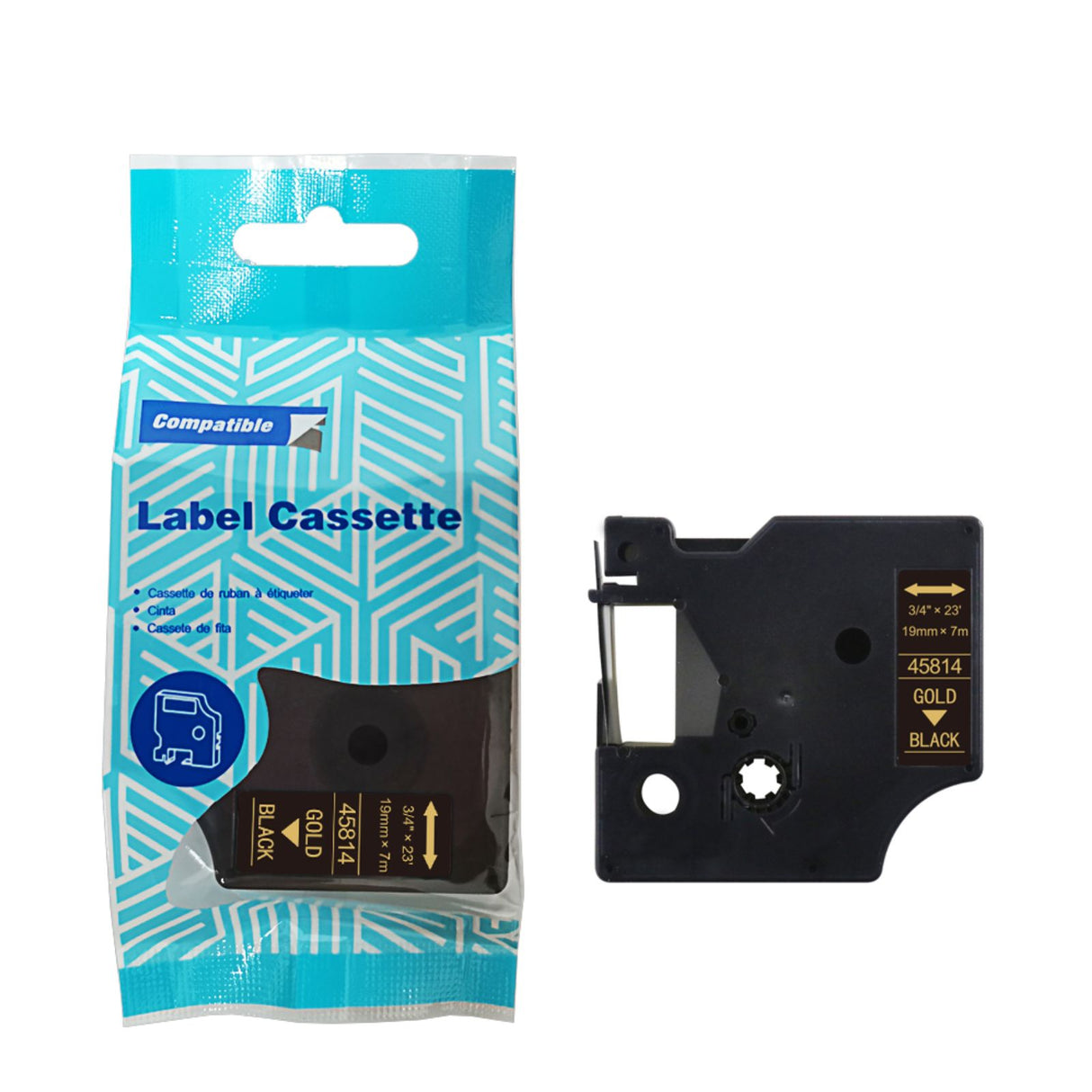 Alternatives Etikettenband zu Dymo D1 45814 Beschriftungsband