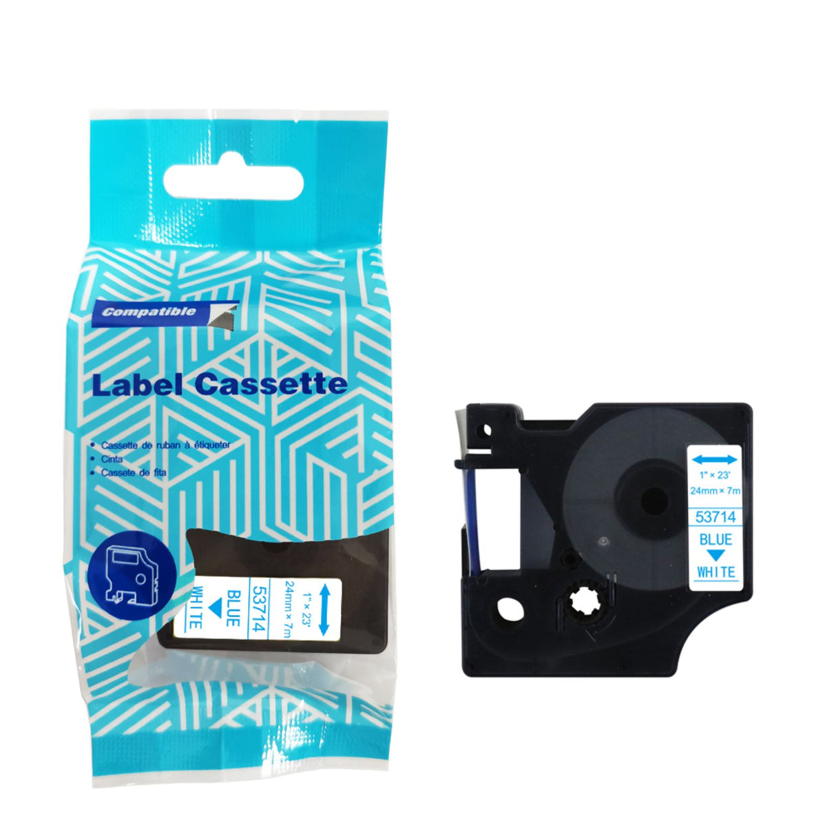 Alternatives Etikettenband zu Dymo D1 53714 Beschriftungsband